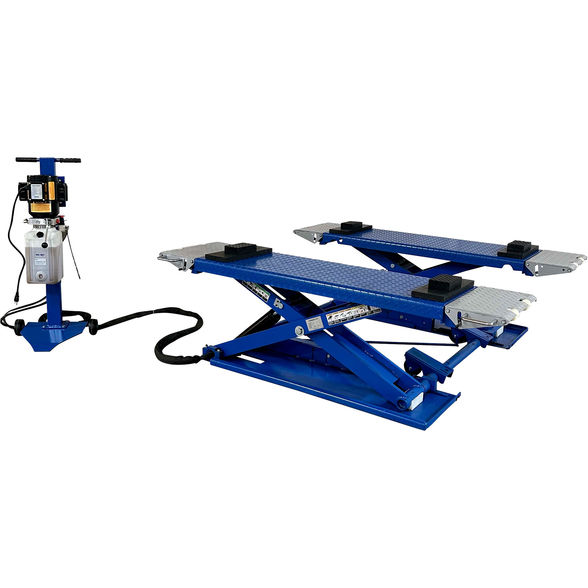 Tuxedo 38in. Mid Rise Electric Hydraulic Scissor Lift, 6500-Lb. Capacity, 77in.L x 76 1/2in.W, Model# MR6.5K-38
